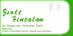 zsolt hintalan business card